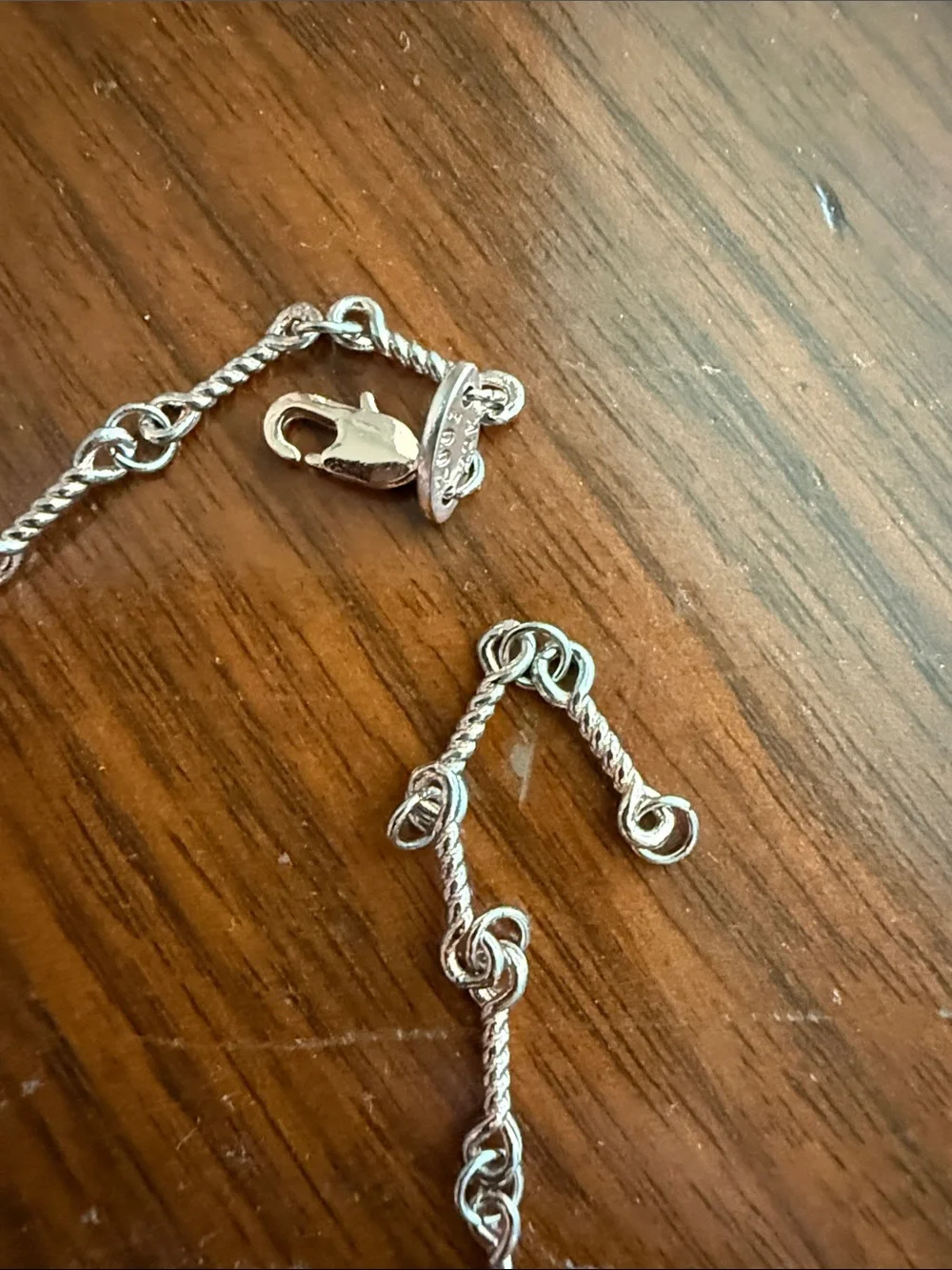 Silver Cross Pendant Necklace with CZ Accents - Silver